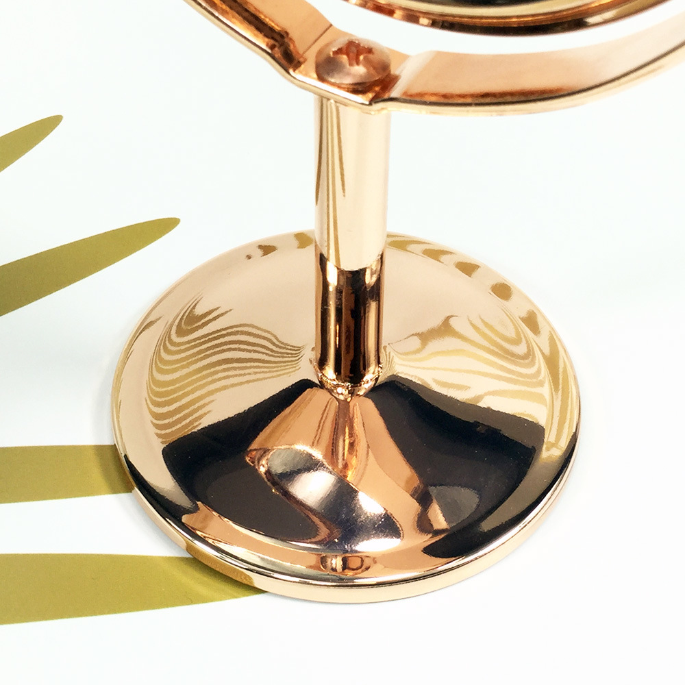 Mini Standing Metal Tabletop Mirror
