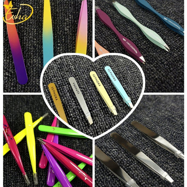 Epoxy Colorful Eyebrow Tweezer
