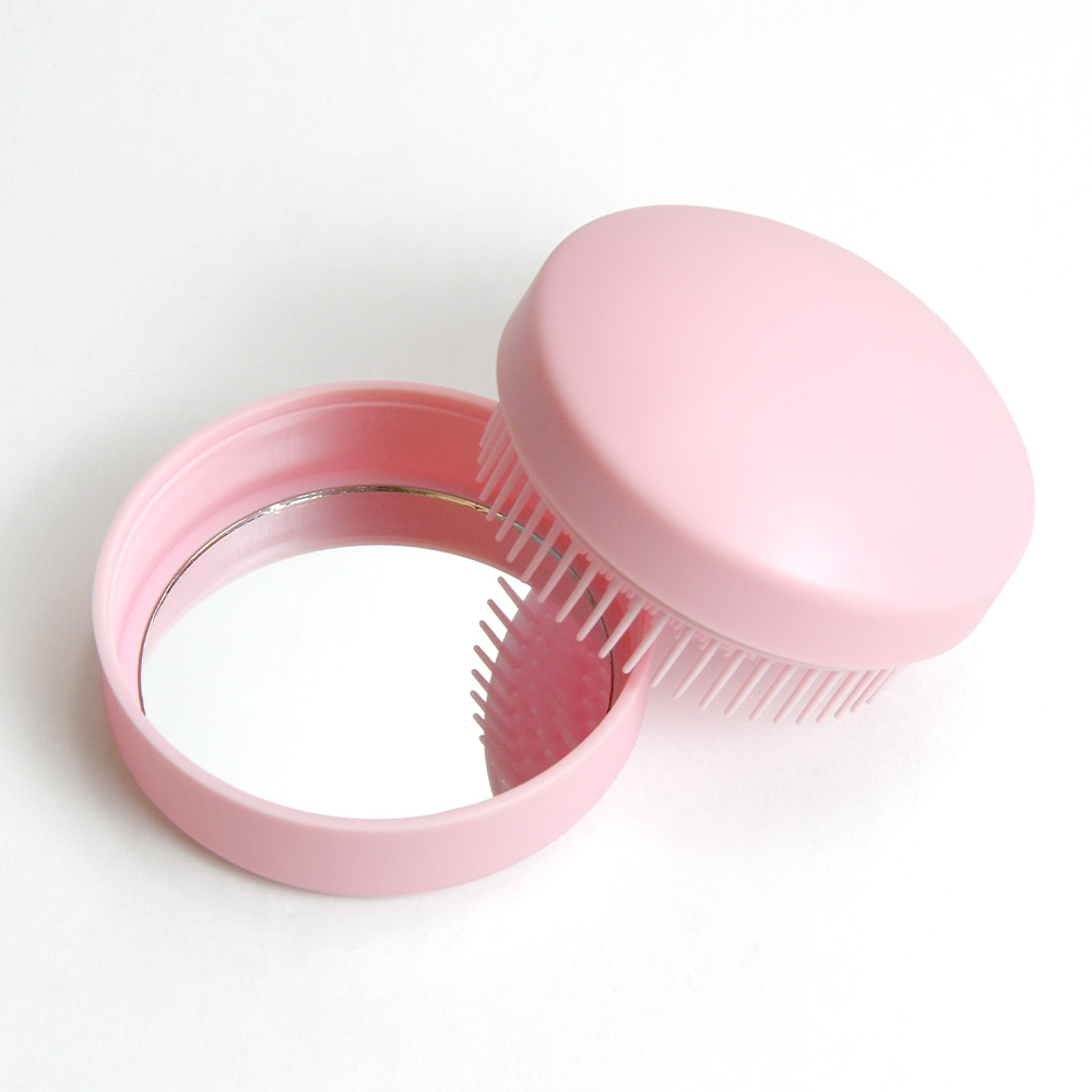 Scalp Exfoliator Care Hair Brush With Makeup Mirror