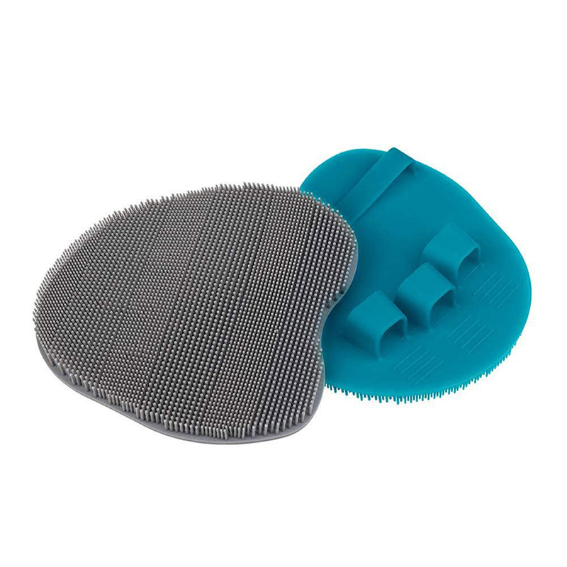 Handheld Silicone Rubber Bath Scrub Cleansing Brush
