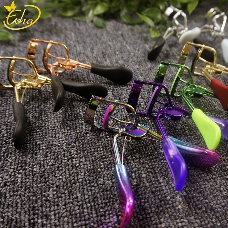 Stainless Steel Portable Plastic Handle Eyelash Curler