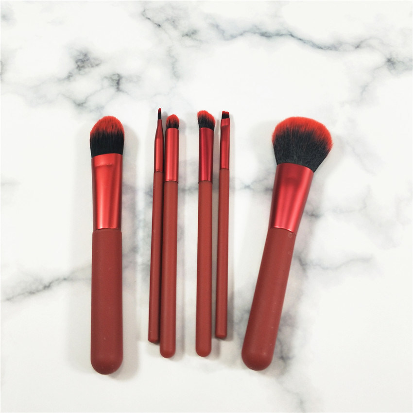 Maquillaje Red Make up brush set Foundation makeup brush Kit