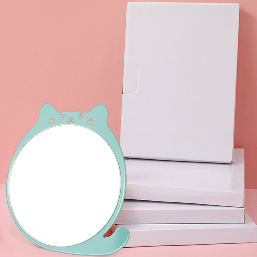 Cute Cat Adjustable Metal Folding Table Mirror