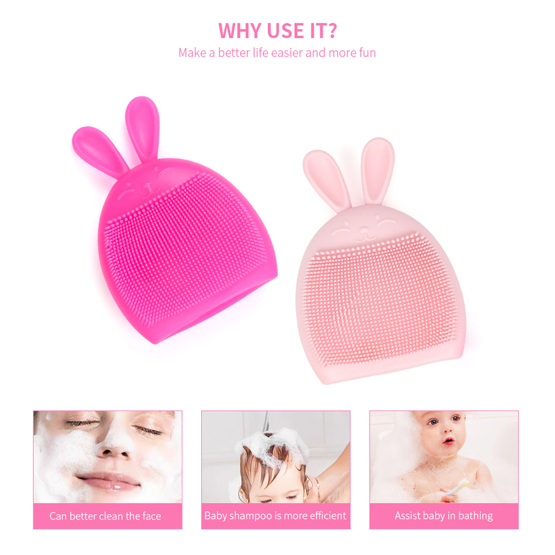 Face scrub exfoliator brush silicone facial cleansing brush