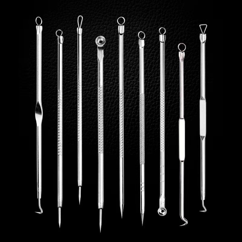 Stainless Steel Comedone Extractor Tool Set OEM Custom Private Label Blackhead Remover Kit