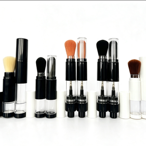 Custom Retractable Powder Brush Private Label OEM ODM Cosmetic Brush