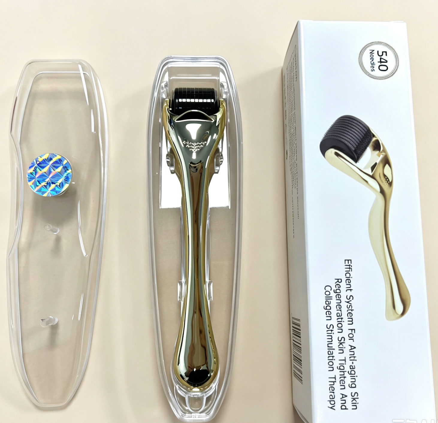 Private Label 540 Pins Derma Roller Microneedling Roller For Skincare