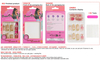 Semi-Handmade Pink Floral Press On Nails B321 & B322, Reusable Luxury False Nails with 3D Flower & Rhinestones