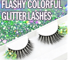 OEM Custom Color Glitter Strip False Eyelashes for Party & Festival Makeup