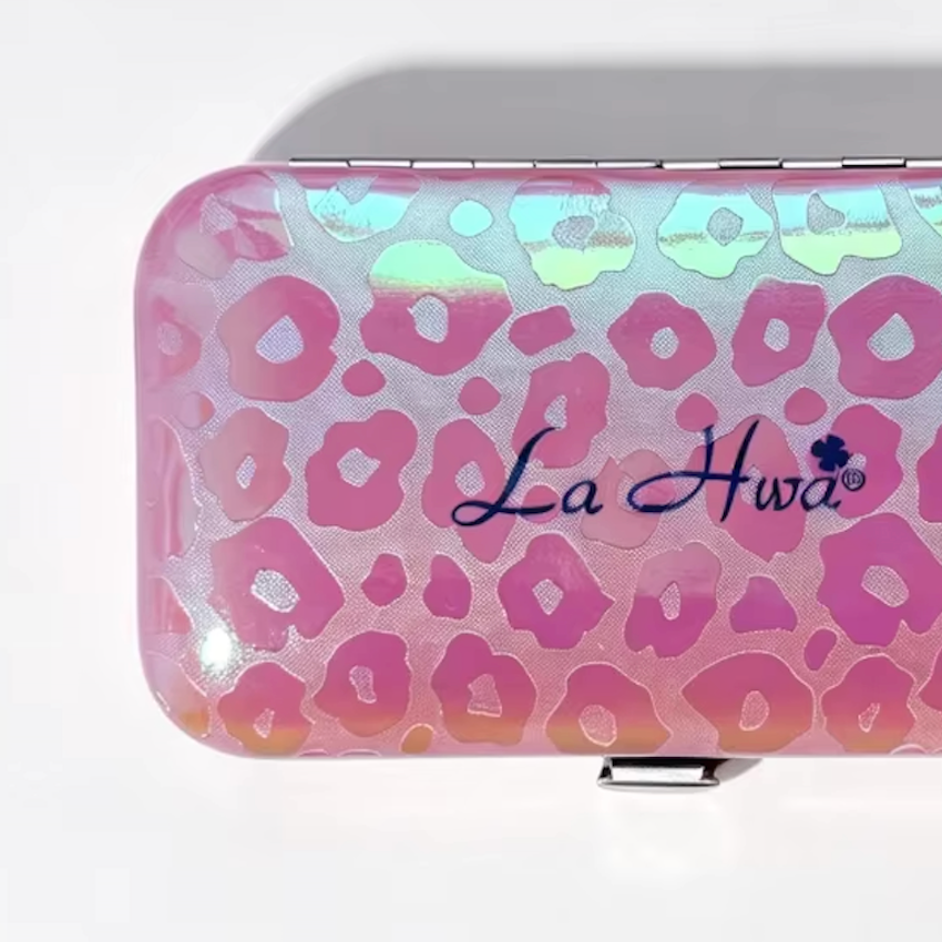 8 In 1 Holographic Laser Leopard Custom Logo Manicure Set